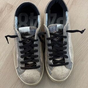 P448 Gold and Black Men's Sneakers